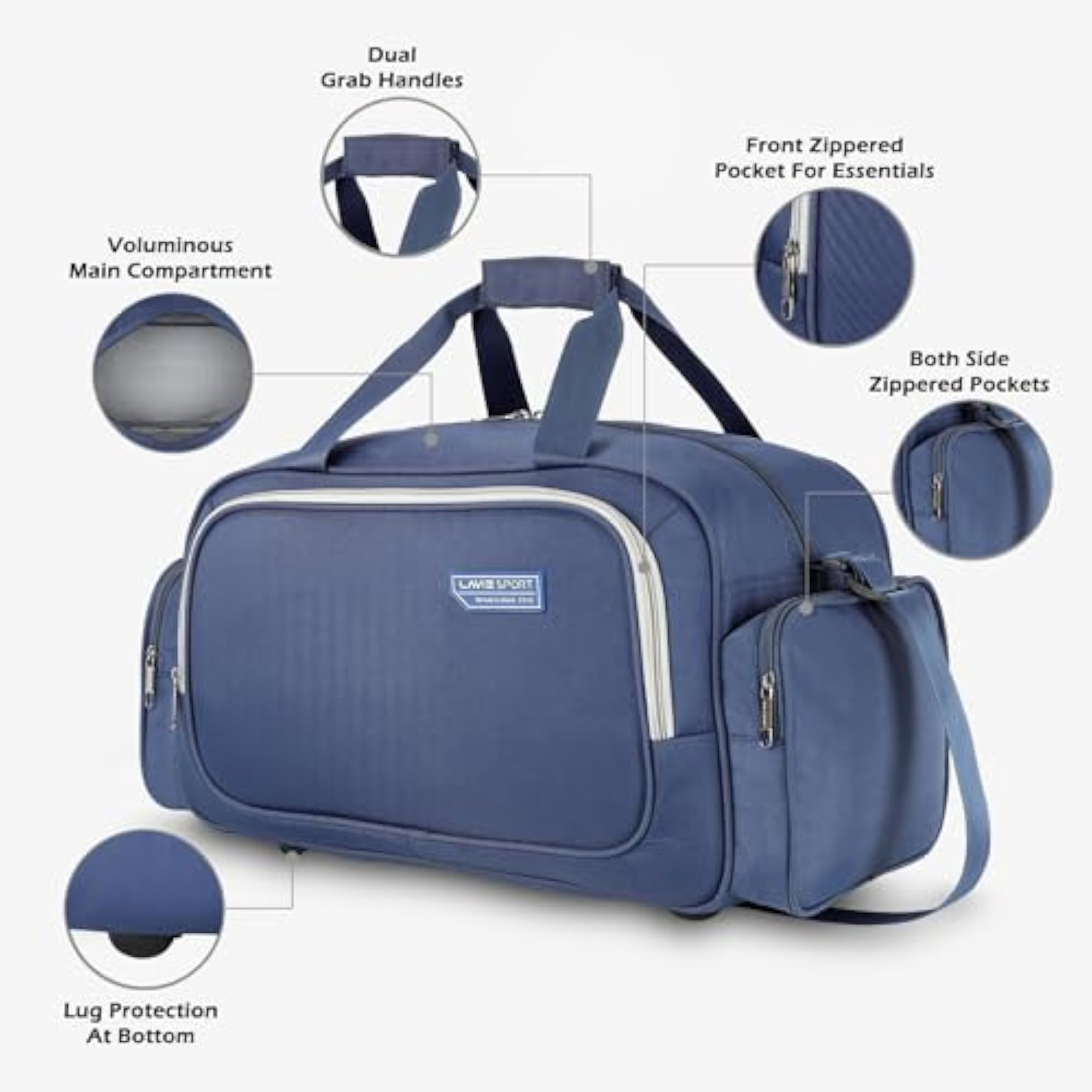 Bristol Medium 55 cm Duffle Bag, Spacious for Getaways