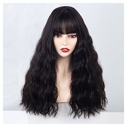 BNNP Long Curly Hair High Temperature Silk Wig for Women