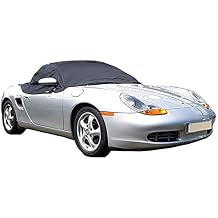 Compatible Soft Top Roof Protector Half Cover for Porsche Boxster 986, Years 1997 to 2004 Black