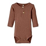 NAME IT Jungen Nbmkab Ls Noos Body, Coconut Shell/Detail:melange, 92 EU