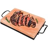 Premium 12x8x1.5 Inch Himalayan Salt Tiles (Plate) for BBQ & Grilling – Natural Salt Block with Tray and Box for Easy Storage, Ideal for Outdoor Cooking, Searing, and Flavor Infusion 11 Lbs