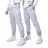 Jogginghose aus Fleece mit geschlossenem Saum