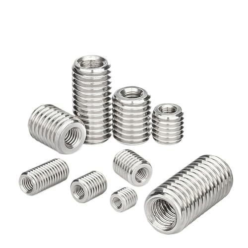 RUOHARD 2�`5�� 304 �X�e�����X�X�`�[�� ���O�˂��A�_�v�^�[ �X�N�����[�i�b�g �C���T�[�g�X���[�u �R���o�[�^�[�i�b�g�J�b�v���[ M2 M3 M4 M5 M6- M12 M20(Length 8mm,M4-M8 (5Pcs))