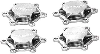 Integy RC Model T8227SILVER Billet Machined Wheel Adapter Cap (4) for Losi Ten-T Truggy