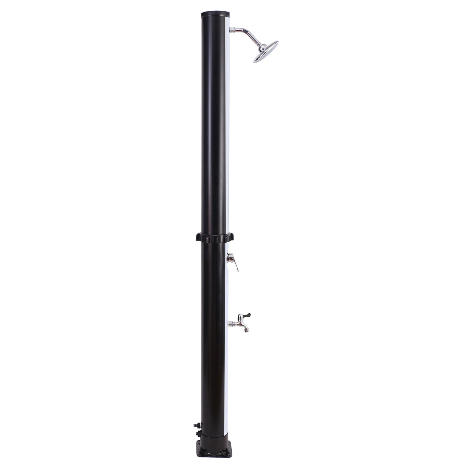 Happy Garden Solar Outdoor-Dusche Moorea schwarz und Silber 18L.