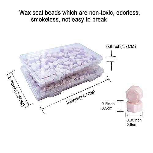 Zifospy 370 PCS Wax Seal Beads,Lotus Color Sealing Wax Pellets for Letter Greeting Cards Wine Sealing - Image 3