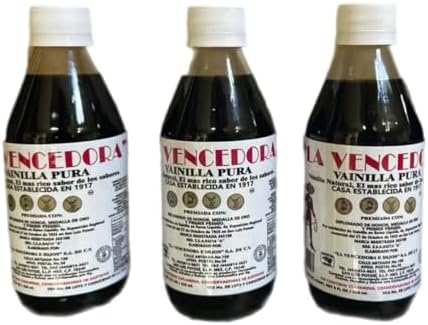 4 Bottles La Vencedora Pure Mexican Vanilla Extract - 32 Oz Each, Expiration 2025