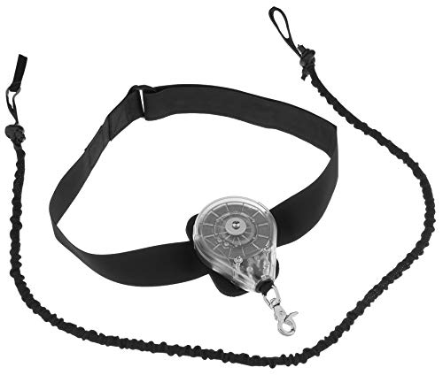 Blue Planet Foil Waist Leash with Shock Cord | Safe Quick Release Reel Leash Designed for SUP Foiling and Wing Foiling - Includes Waist Belt for Secure, Easy Connection (Medium 32 -36 )