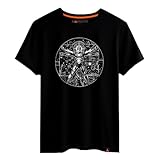 Magmatic - Camiseta Captain Comics, para Hombre Unisex Ni&ntilde;o, Colecci&oacute;n Figuras Vitruvianas Camiseta Negra Premium 100% Algod&oacute;n, Regalo Superh&eacute;roes,...