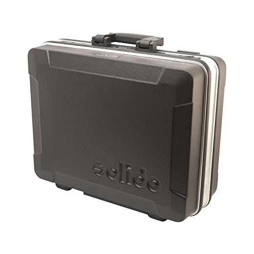 Solido Werkzeugkoffer leer 495x415x195 mm | Hochschlagzähes ABS-Material | Abschließbar inkl. 2 Schlüssel