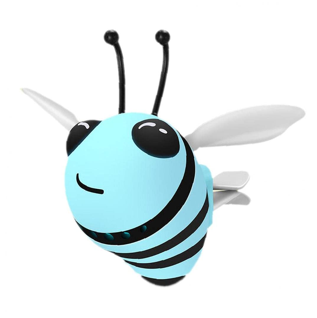 Tossper Blue Car Air Freshener - Bee Cartoon Perfume Clip For Automobile Vent - Car Decoration Accessories