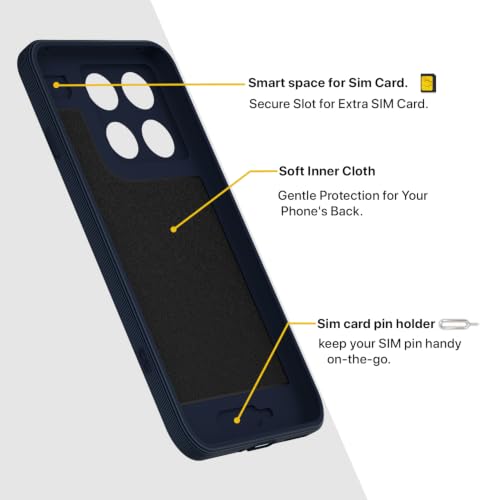 Image of Outlouders Back Cover for Motorola Moto Edge 70 Max 5G | Soft Matte Silicone | Slim Fit | Magnetic-Safe Logo Design (Magnetic-Safe Not Compatible) | Shockproof | Camera Protection Bumper Case (Blue)