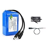 WILLQ Batería de polímero de Litio Recargable de 12 V CC, 6 Ah, 8 Ah, 10 Ah, 12 Ah, 16 Ah y 20 Ah,N/Light,12000mAh