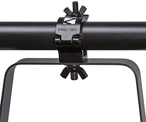 beamz Half Coupler O-Clamp Truss Goalpost DJ Stage Lighting 32-35mm 75kg Black