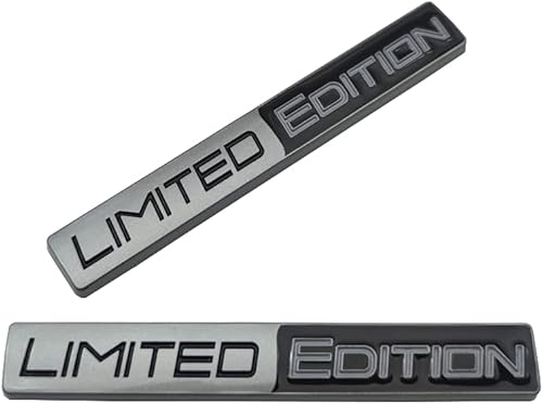 Miniatura 5 de 2 calcomanías de metal de edición limitada con logotipo, guardabarros, tapa de automóvil, para puerta trasera y maletero Turbo (plata mate negro)