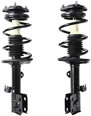 BROSCONE S0463-S0464 2 Pieces 1 Pair Front Suspension Shocks Complete Struts And Coil Spring Assembly Compatible with 2009-2013 Matrix Automatic Transmission Front Wheel Drive S L4 2.4L