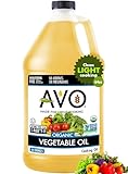 AVO ORGANIC VEGETABLE Oil, 64 Fl-oz (Half a Gallon) NO preservatives added