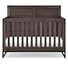   Simmons-Kids-Foundry-6-in-1-Convertible-Baby-Crib-Rustic-Grey-with-Matte-Black