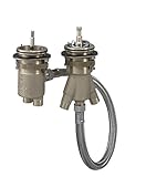 Installation am Wannenrand: Anschlussgewinde G ½/Größe DN15. Hahnlochdurchmesser min. 55 mm benötigt