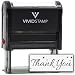 Thank You w/Stars Self Inking Rubber Stamp (Black Ink) - Medium