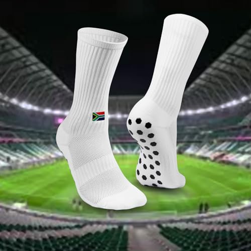 EXPRESS-STICKEREI Meias esportivas com pegada de bandeira, meias de futebol 6,5-11 A, África do Sul,