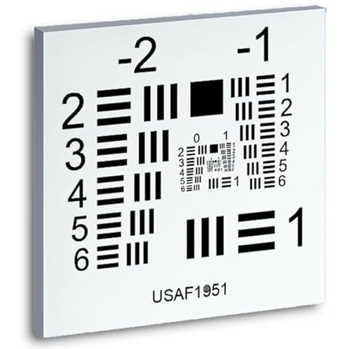 Carte d'étalonnage de résolution d'objectif photo pour film positif négatif