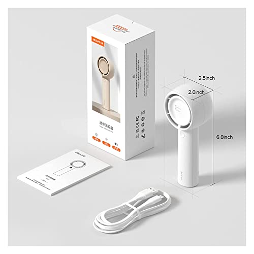 Jisulife Handheld Fan, Innovative Hidden Fan Blades Design, 4500Mah Mini Portable Fan With 18H Max Cooling Time, Usb Rechargeable Hand Fan, Personal Lash Fan For Makeup/Eyelash/Travel/Outdoor-White #TOP7