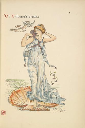 Cuadro pintura al óleo SERENDIPITP, impresión de alta calidad de Walter Crane, 60x90cm