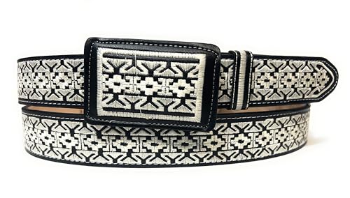 Generic Men's Embroidered Western Leather Belt, Cinto Vaquero Bordado, Cinto Charro