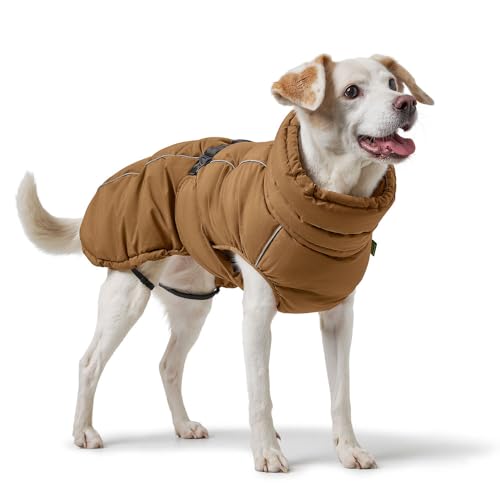 HUNTER Hundemantel Paxson, Farbe: taubenblau, stylischer Puffermantel, wasserabweisend, reflektierende Details, idealer Sitz, warme Wattierung, maschinenwaschbar, Größe: 55