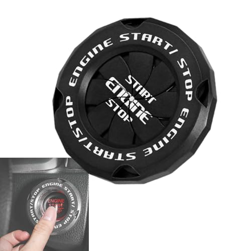 Image of SARTE Car Engine Start Stop Switch Cover Rotatable Ignition Button Protector Universal Push Start Stop Sticker Anti-Scratch Interior Decoration Accessory for All Cars