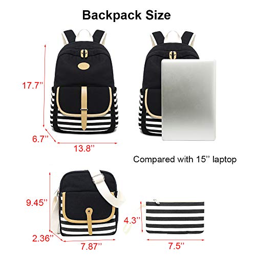 Cute Backpack For Girls, Bookbags For Women 15 Inch Laptop Backpack For Work, Lightweight Fahion School Backpack Set, Daily Carry Backpack, Girl Classic Blue Backpack 3 In 1 #TOP4