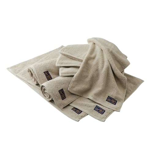 SHINKO TOWEL MAISON BLANC タオルセット (グレー) バスタオル 2枚 フェイスタオル 4枚 バスマット 2枚 泉州タオル 日用品 単色 無地 シンプル 日本製 セット品