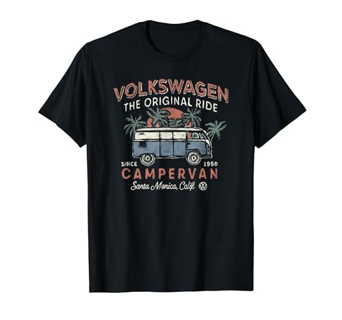 Image of Volkswagen The Original Ride Campervan Father's Day T-Shirt, Men, Black, X-Large
