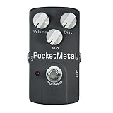 efekty gitarowe Kieszonkowy Metalowy Zniekształcony Pedał Efektów Do Gitary Elektrycznej Mid Tone True Bypass Gitara Basowa Akcesoria
