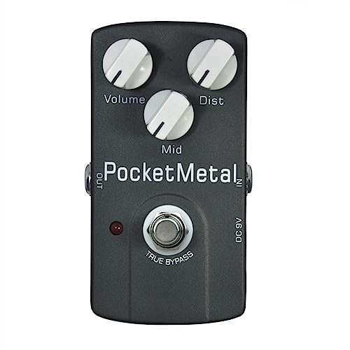 efekty gitarowe Kieszonkowy Metalowy Zniekształcony Pedał Efektów Do Gitary Elektrycznej Mid Tone True Bypass Gitara Basowa Akcesoria
