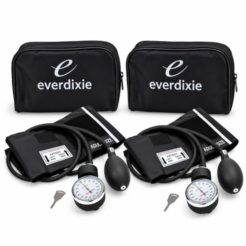 Deluxe Aneroid Sphygmomanometer Blood Pressure Monitor Set – 2-Pack –