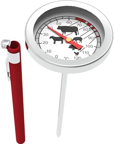 VIOKS Fleischthermometer Analog - Backofen Thermometer 0-120°C