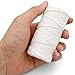 jijAcraft Butchers Twine 328 Feet, 2mm Cotton Twine String, Food Safe Kitchen Cooking Bakers Twine String for Meat Trussing, Turkey Sausage Butcher