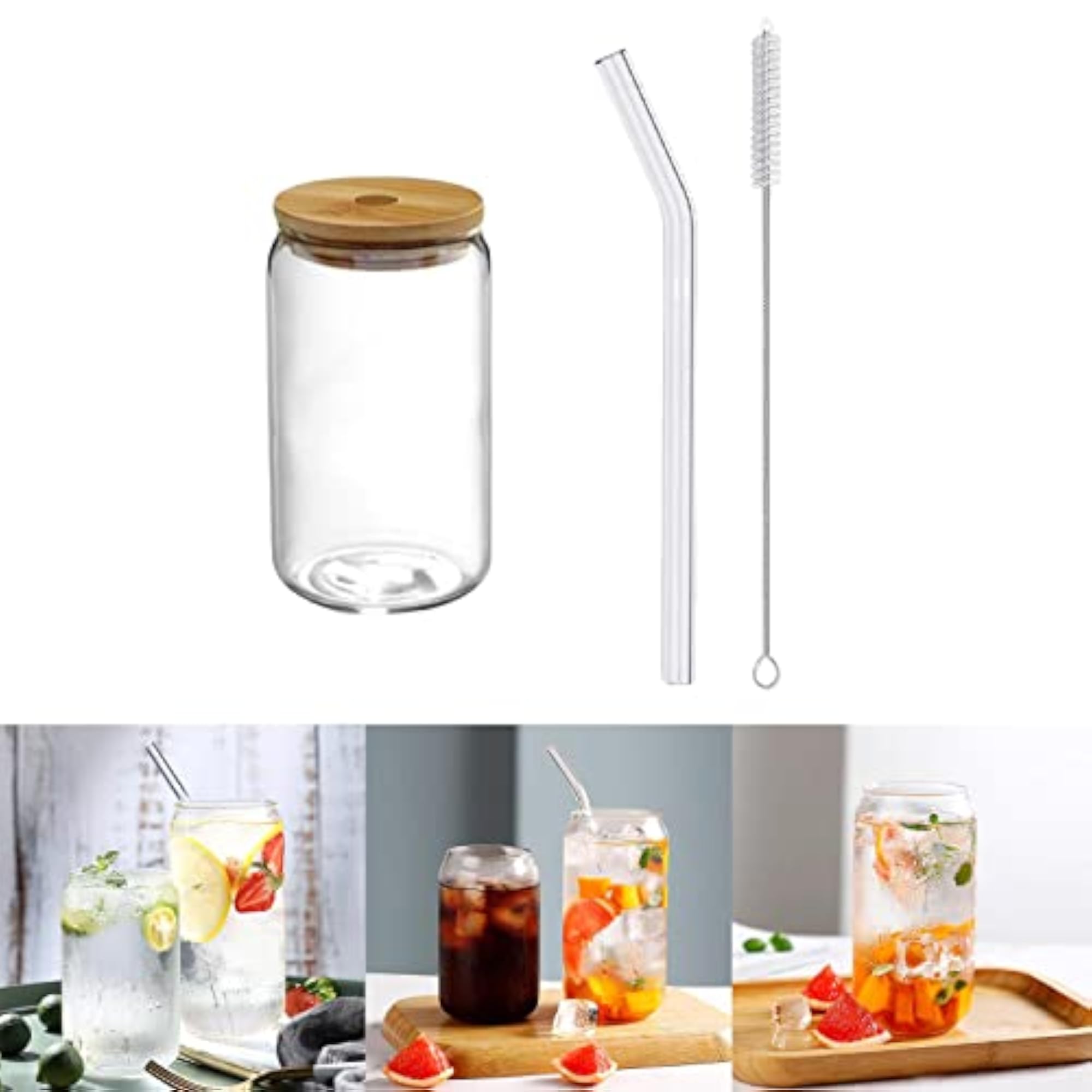Bubble Tea Cup with Lid and Straw
