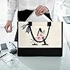 sundee Personalized Initial Canvas Beach Bag, Canvas Tote Bag with Inner Zipper Pocket, Monogrammed Gifts Tote Bag for Wedding, Birthday, Holiday - Letter A #2