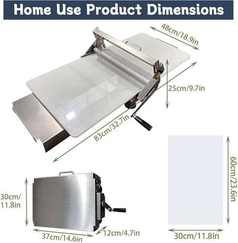 Adjustable Electric Rolling Pin with Foldable Design & Rolling Board - Perfect for Pizza, Pastries, Croissants, and Fondant - Versatile Kitchen Tool for Bakers