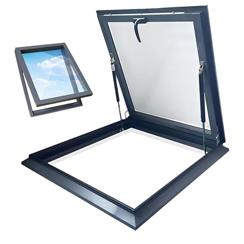 Ventana de techo de aluminio para solárium con trampilla de acceso empotrada 2
