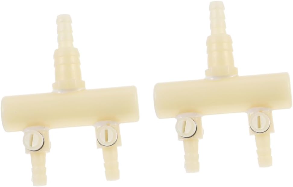 2pcs Aquarium Air Splitter Distributor Valves for Air Pump Accessories