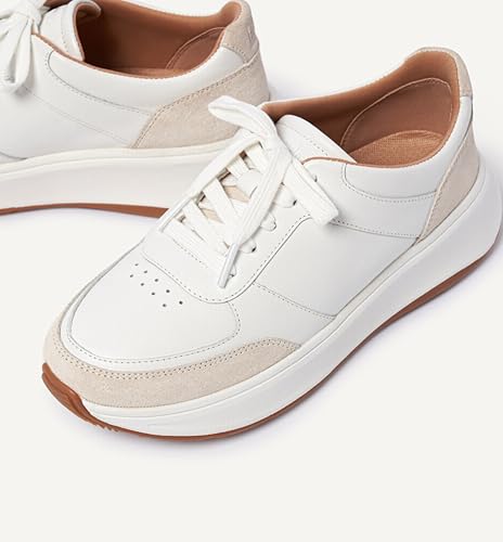 FitFlop Women's F-Mode Leather/Suede Flatform Sneakers2