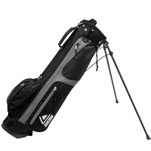 LONGRIDGE 6' Weekend Golf Stand Sac Noir Argent