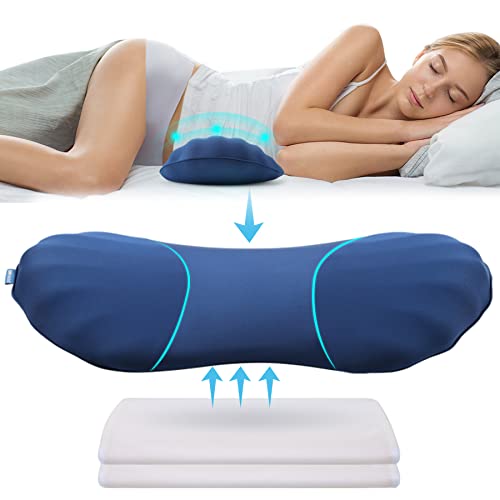 RESTCLOUD Adjustable Lumbar Support Pillow with Inserts