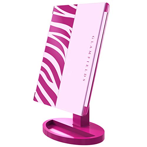 GLAMFIELDS LED Lighted Makeup Mirror, Vanity Mirror with Lights (Rose)