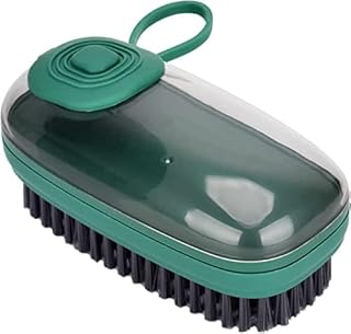 Clothing Stain Brush Scrub for Shoes, Laundry, Countertops, Bathtubs (Green -1pack,12cm)