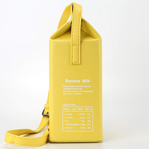 QiMing Chocolate Milk Box Crossbody Purse Bag, PU Mobile Phone Shoulder Bag for Women Girls - Image 4